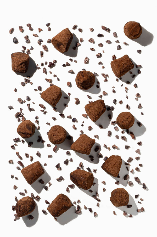 Trufas de chocolate con nibs de cacao - a granel