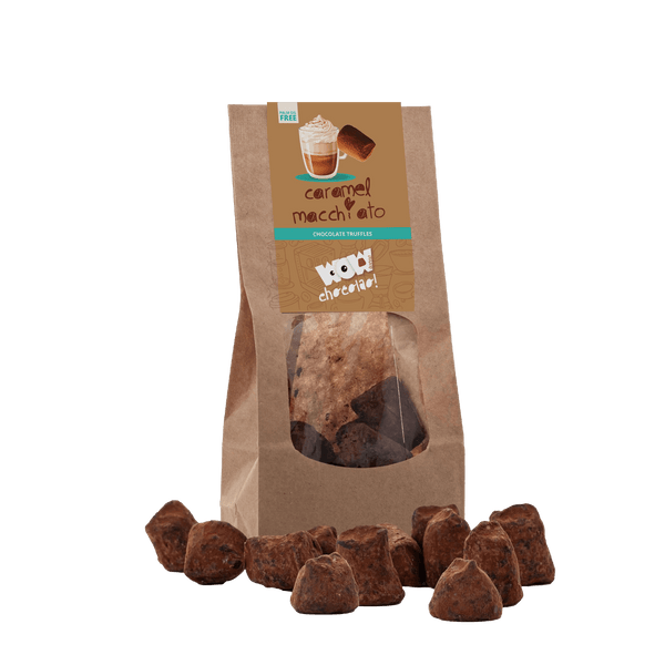 Trufas de chocolate Caramel Macchiato - Bolsa biodegradable 130g
