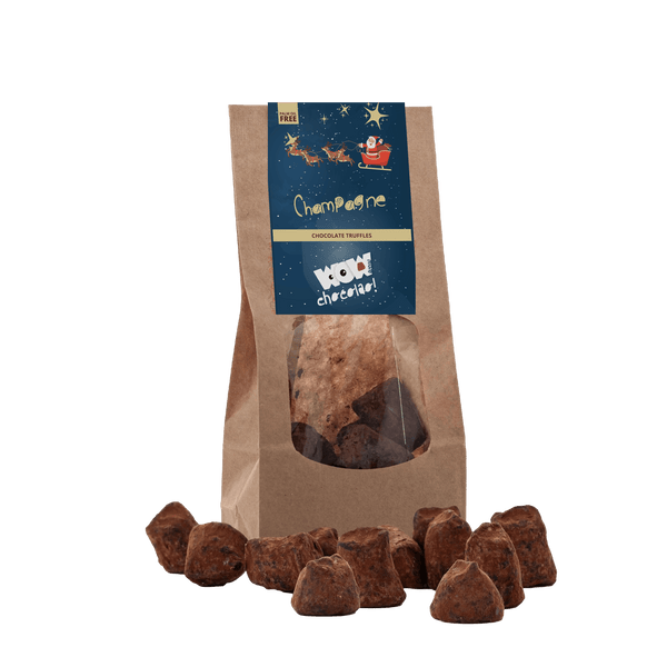 Trufa de chocolate con champán - Edición navideña - Bolsa biodegradable 130g