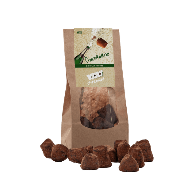 Trufas de chocolate con champán - Empaque biodegradable 130g