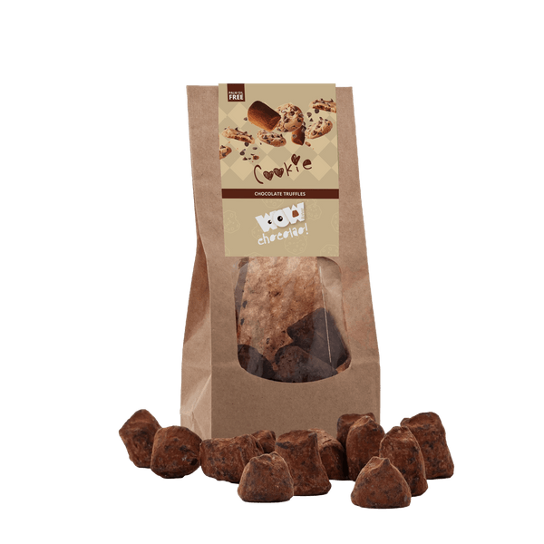 Trufas de chocolate con galletas - Bolsas biodegradables 130g
