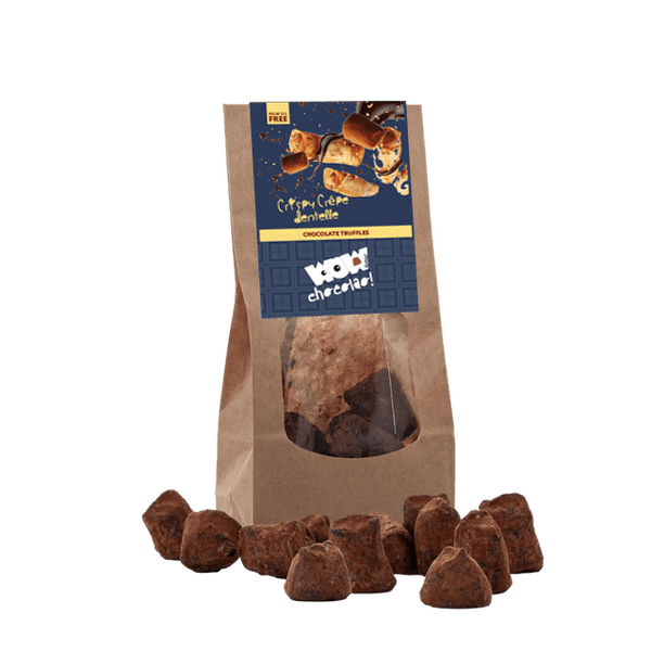 Trufas de chocolate con crepe dentelle crujiente - Bolsas biodegradables 130g