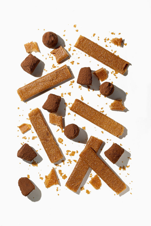Trufas de chocolate con crepe dentelle crujiente - al por mayor
