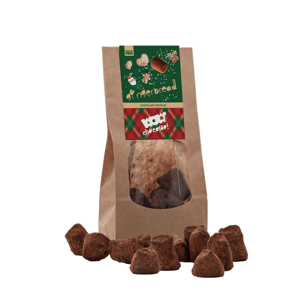 Trufas de chocolate de pan de jengibre - Edición navideña - Bolsa biodegradable 130g