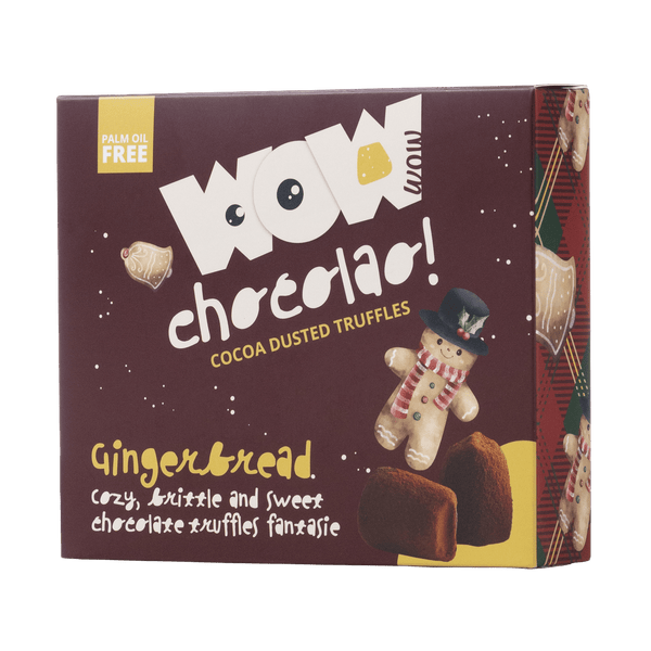 Caja XL de trufas de chocolate de pan de jengibre 250g | Chocolate navideño especiado y acogedor