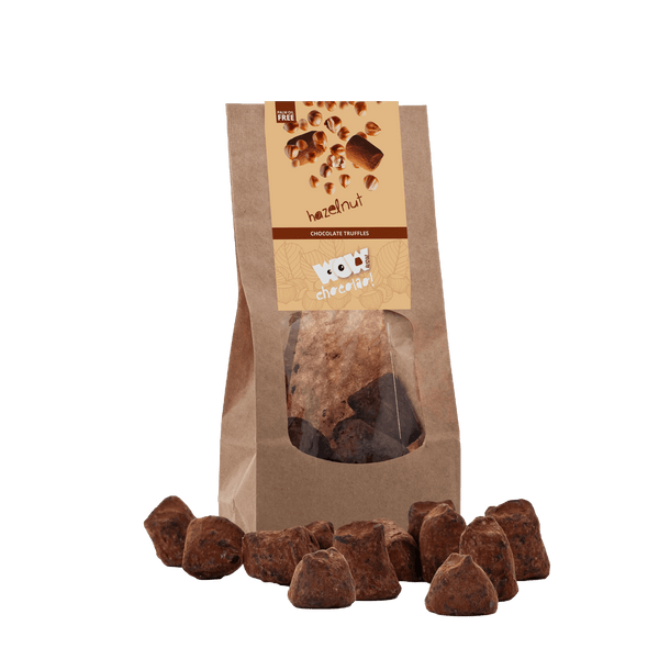 Trufas de chocolate con avellanas - Bolsa biodegradable 130g