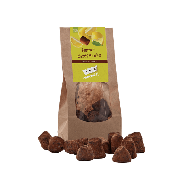 Trufas de chocolate con tarta de limón - Bolsa biodegradable 130g