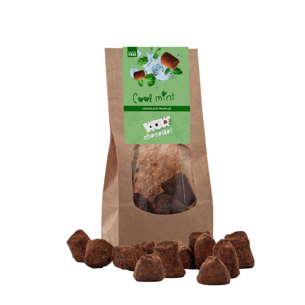 Trufas de chocolate con menta - Bolsa biodegradable 130g