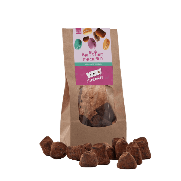 Trufas de chocolate con macaron parisino - Bolsa biodegradable 130g