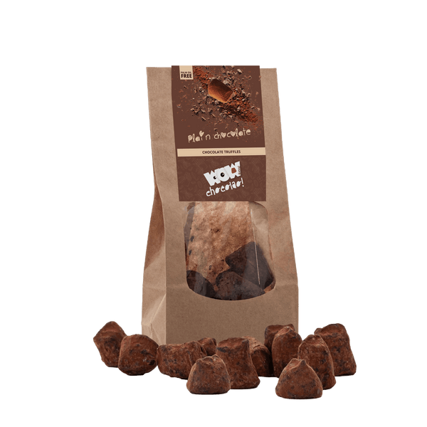 Trufas de chocolate simples - Bolsa biodegradable 130g