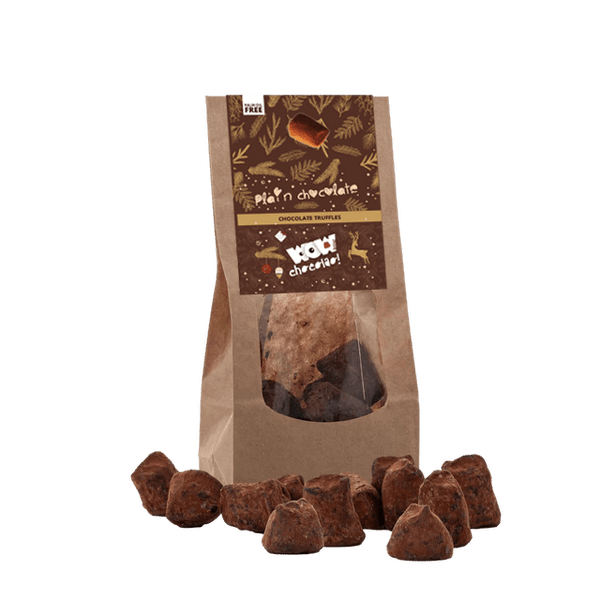 Trufas de chocolate simples - Edición navideña - Bolsa biodegradable 130g