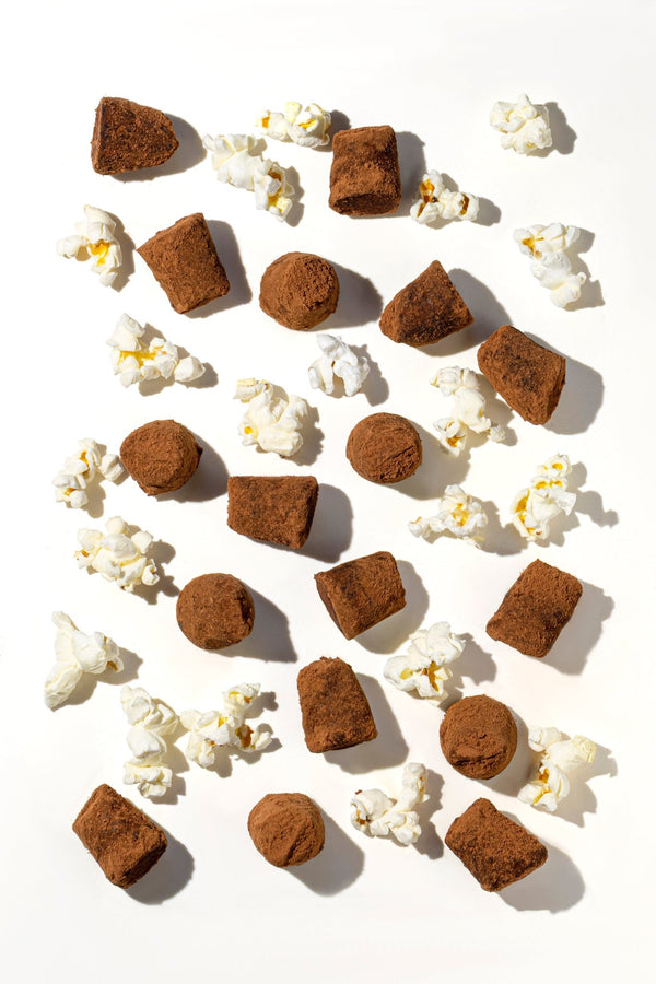 Trufas de chocolate con palomitas - a granel