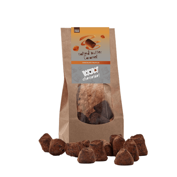 Trufas de chocolate con caramelo salado - Bolsas biodegradables 130g