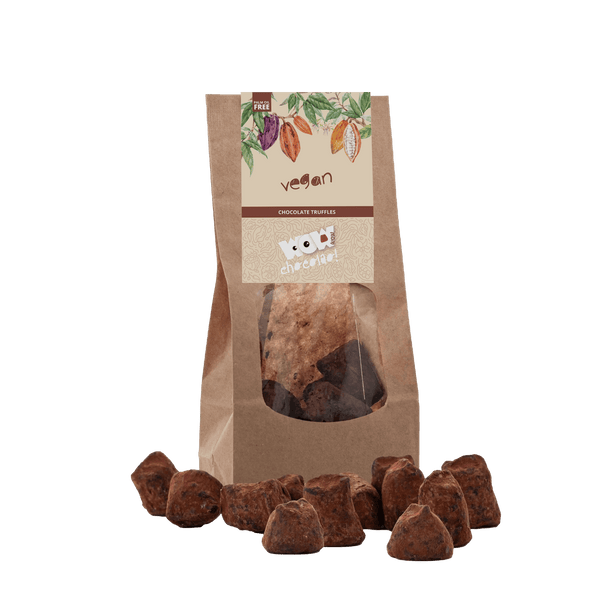 Trufas de chocolate veganas - Bolsa biodegradable 130g