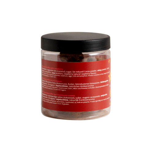 Raspberry Chocolate Truffles - Christmas Edition -  Gifting jar 130g