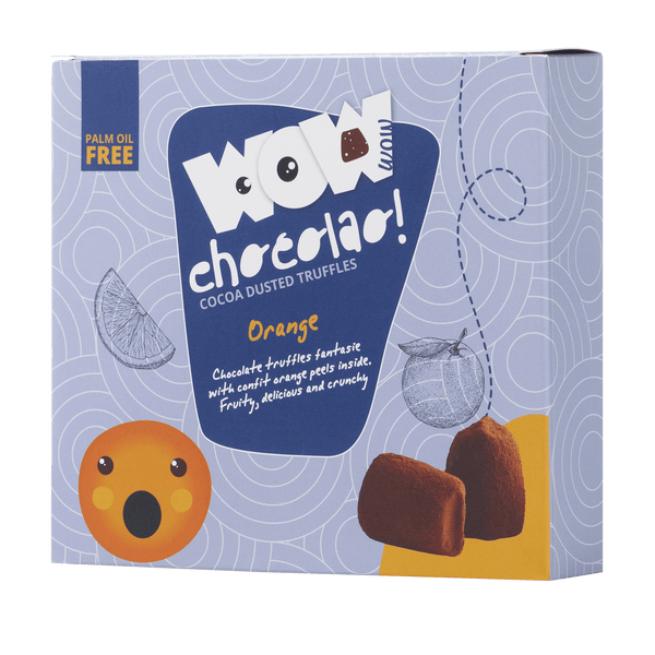 Caja XL de trufas de chocolate con cáscara de naranja confitada 250g | Chocolate cítrico