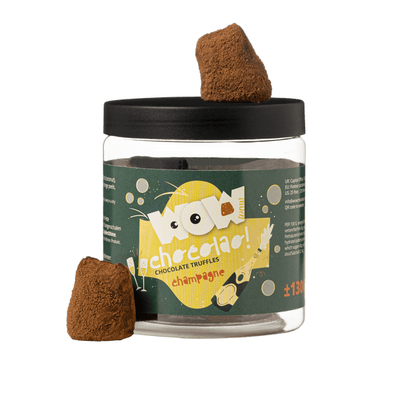 Trufas de chocolate con champán - Tarro para regalo 130g