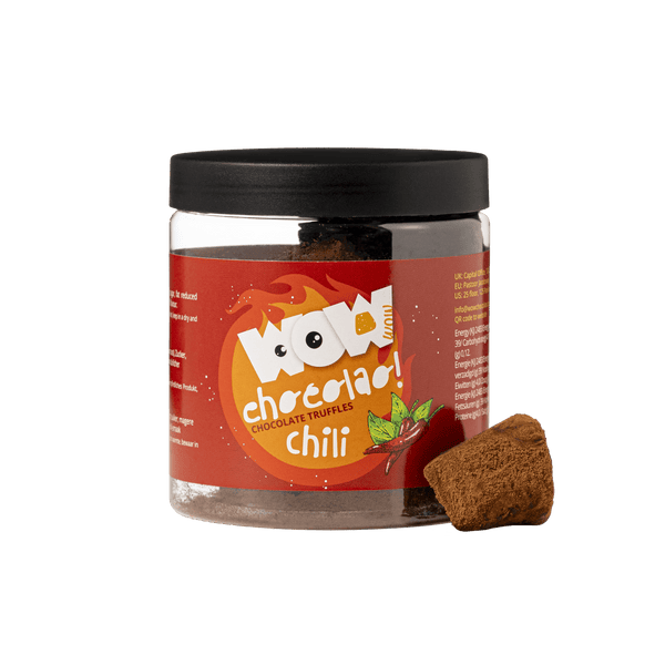 Tarro de regalo de trufas de chocolate con chile 130g | Chocolate gourmet picante