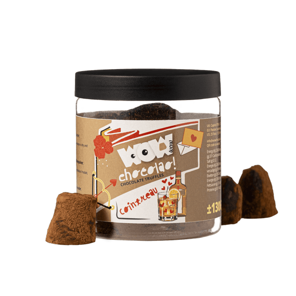 Trufas de chocolate Cointreau - Tarro de regalo para San Valentín 130g