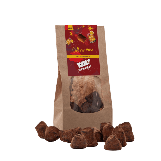 Cointreau - Christmas Chocolate Truffles - Biodegradable bag 130g - WOW Chocolao!