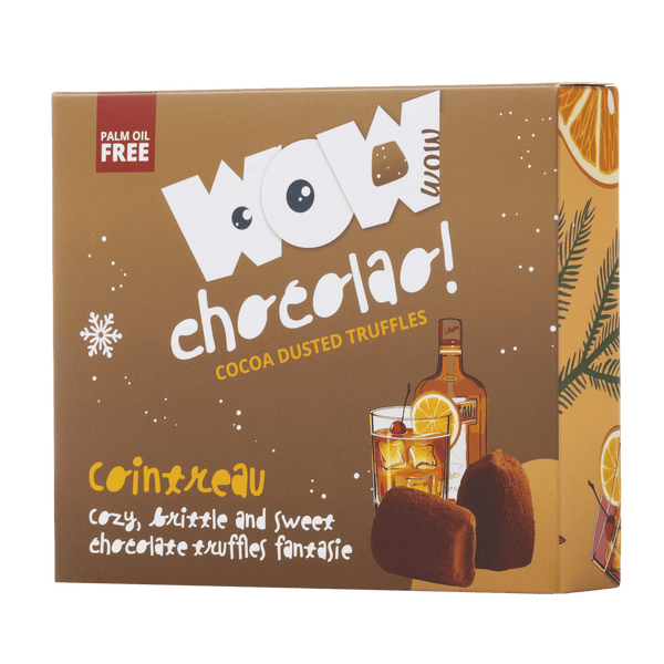 Caja XL de trufas de chocolate de Cointreau para Navidad 250g | Chocolate con licor de naranja