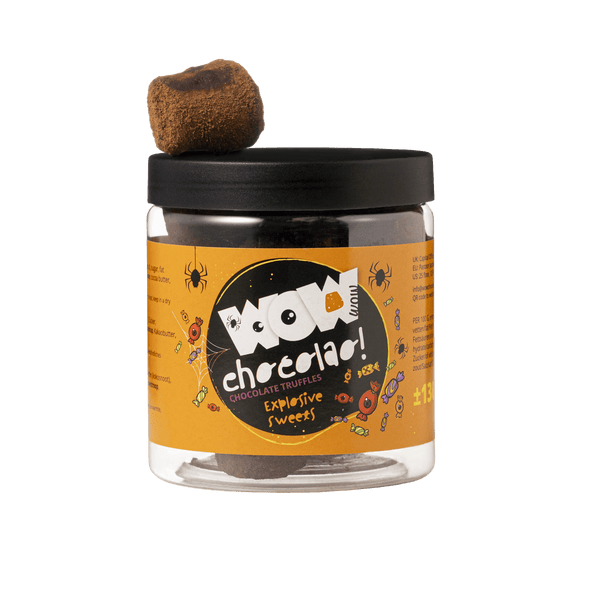 Tarro de regalo de trufas Exploding Sweets para Halloween 130g | Chocolate explosivo