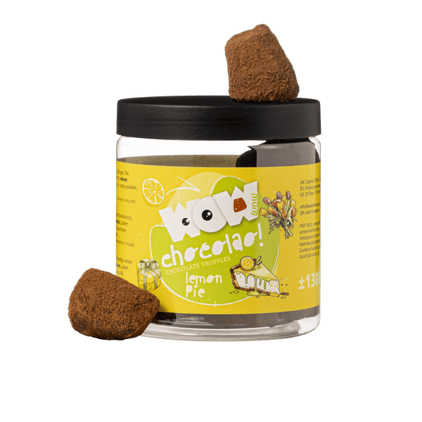 Tarro de regalo de trufas de pastel de limón para el Día de la Madre 130g | Regalo de chocolate floral