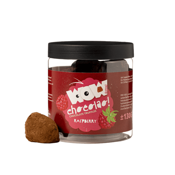 Trufas de chocolate de frambuesa - Tarro de regalo 130g