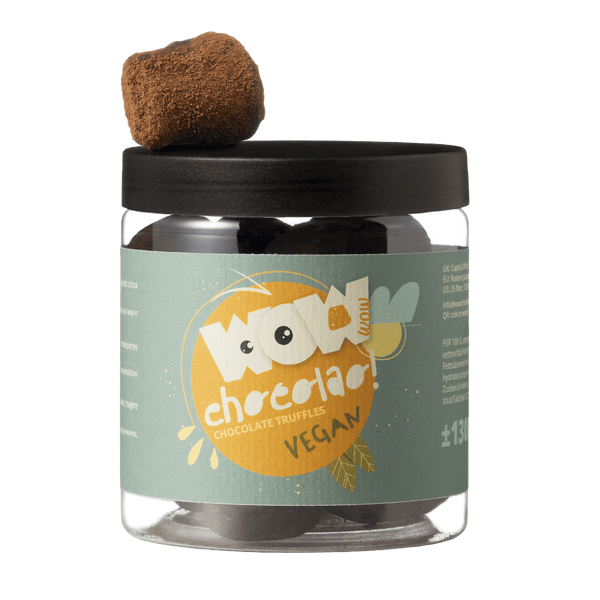 Tarro de regalo de trufas veganas de verano 130g | Chocolate de verano sin lácteos